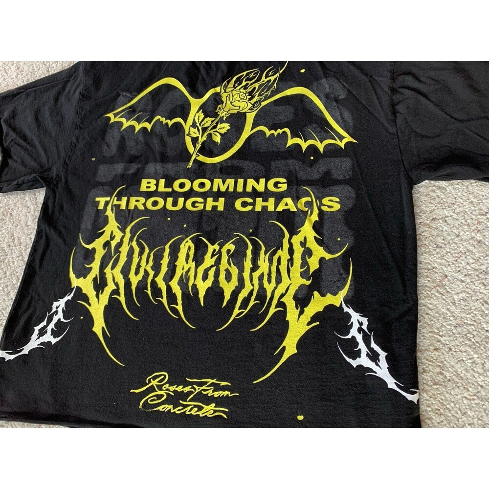 Civil Regime Unforgiven Dungeon Black Skeleton Cyberpunk Emo T-shirt Medium - Picture 6 of 8